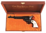 (M) CASED COLT CUSTOM SHOP FACTORY ENGRAVED SINGLE ACTION ARMY.