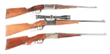 (C) LOT OF 3: SAVAGE MODEL 99 LEVER ACTION RIFLES.