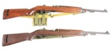(C) LOT OF 2: WINCHESTER AND IRWIN PEDERSEN M-1 CARBINES.