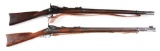LOT OF 2: SPRINGFIELD 1873 MILITARY PERCUSSION RIFLES.