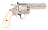 (M) BEN SHOSTLE ENGRAVED COLT DIAMONDBACK REVOLVER WITH PEARLS.