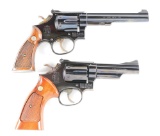 (C+M) LOT OF 2: SMITH & WESSON REVOLVERS.