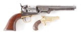 (C) LOT OF 2: COLT MODEL 1851 NAVY PERCUSSION REVOLVER AND COLT DERINGER.