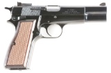 (M) BROWNING HI-POWER 9MM PISTOL WITH CASE AND ACCESSORIES.