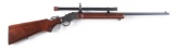 (C) STEVENS MILITARY STYLE .22 FALLING BLOCK SINGLE SHOT RIFLE.