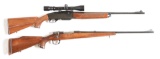 (M) SPORTSMANS LOT OF TWO: REMINGTON 742 AND PARKER HALE SAFARI BOLT ACTION RIFLES.