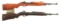 (C) LOT OF 2: IRWIN-PEDERSEN AND INLAND SEMI AUTOMATIC M1 CARBINES.