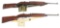 (C) LOT OF 2: WINCHESTER AND ROCK-OLA M-1 CARBINES.