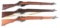 (C) LOT OF THREE: THREE NO.4 MK.I ENFIELD .303 RIFLES.