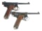 (C) LOT OF 2: JAPANESE TYPE 14 SEMI AUTOMATIC PISTOLS.