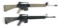 (M) LOT OF 2: ARMALITE AR10A2 AND COLT MATCH TARGET COMPETITION HBAR SEMI-AUTOMATIC RIFLES.