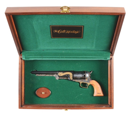 (A) DELUXE COLT 1847 DRAGOON HERITAGE CASED SET WITH BOOK.