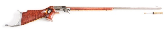 (A) CONTEMPORARY C.K. FRAZIER UNDERHAMMER PERCUSSION RIFLE.