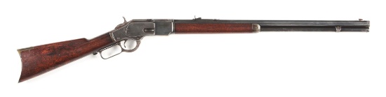 (A) WINCHESTER MODEL 1873 .44 CALIBER LEVER ACTION RIFLE (1889).