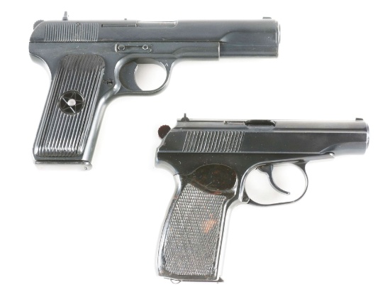 (C) LOT OF TWO: RUSSIAN MILITARY SEMI-AUTOMATIC PISTOLS.