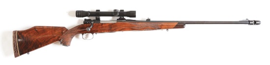 (M) EARLY SAKO .375 H&H MAGNUM SPORTER WITH STITH BEARCUB SCOPE.