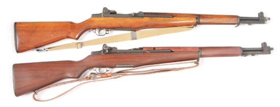 (C) LOT OF 2: IHC AND WINCHESTER M1 GARAND RIFLES.