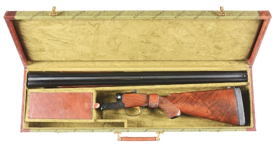 (M) NEAR MINT WINCHESTER MODEL 23 "HEAVY DUCK" 12 BORE SHOTGUN WITH ORIGINAL BOX AND CASE.