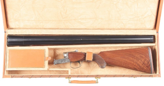 (M) WINCEHSTER MODEL 23 "DUCKS UNLIMITED" SIDE BY SIDE SHOTGUN WITH CASE