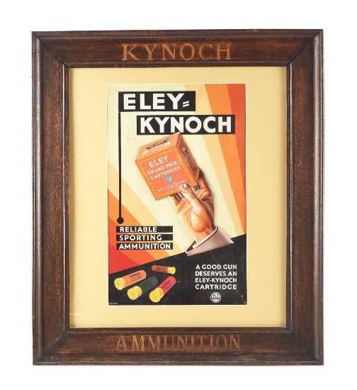 INCREDIBLE TURN OF THE CENTURY DIECUT 3D KYNOCH ADVERTISING BOARD IN ORIGINAL FRAME.
