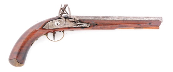 (A) A RARE 1808 PERIOD JOSEPH HENRY CONTRACT, SECONDARY US MARTIAL FLINTLOCK PISTOL.