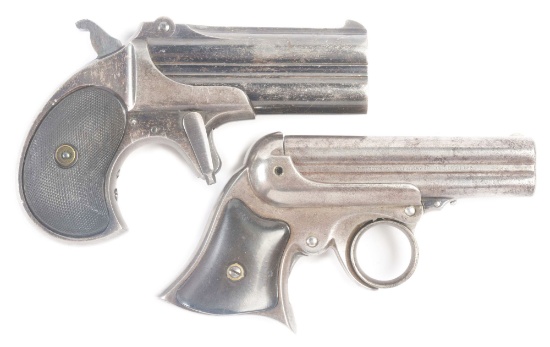 (A) LOT OF TWO: REMINGTON DOUBLE DERRINGER & ELLIOT .32.