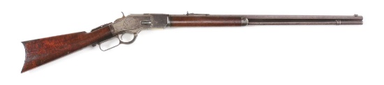 (A) WINCHESTER MODEL 1873 LEVER ACTION RIFLE.