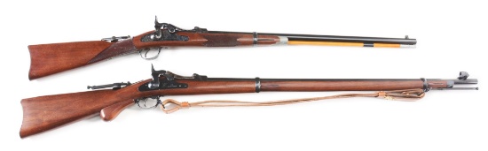 (A) LOT OF 2: TRAPDOOR RIFLES, ONE HARRINGTON AND RICHARDSON AND ONE PEDERSOLI..