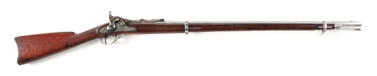 (A) US SPRINGFIELD MODEL 1868 TRAPDOOR RIFLE.