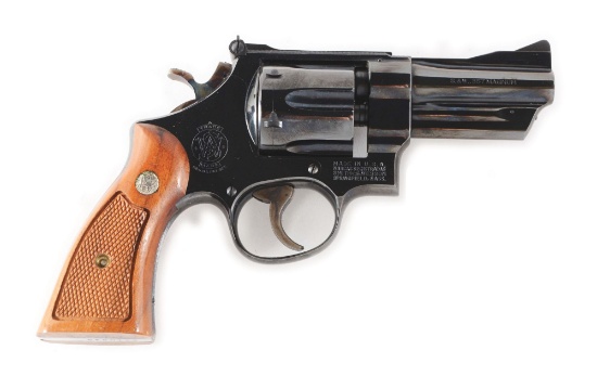 (C) BOXED SMITH & WESSON MODEL 27-2 DOUBLE ACTION REVOLVER.