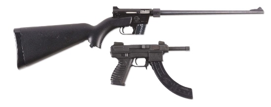 (M) LOT OF TWO: AR-7 SURVIVAL RIFLE & INTRATEC .22 SEMI-AUTOMATIC PISTOL.
