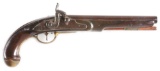 (A) RARE US MARTIAL FLINTLOCK MODEL 1808 NAVAL PISTOL.