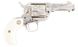 (M) BOXED COLT CUSTOM SHOP FACTORY B ENGRAVED SINGLE ACTION ARMY REVOLVER.