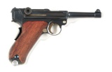 (C) DWM 1906 COMMERCIAL LUGER SEMI-AUTOMATIC PISTOL.