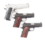 (M) LOT OF THREE: THREE SEMI AUTOMATIC PISTOLS FROM PARA ORDNANCE AND SPRINGFIELD ARMORY.