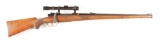 (C) AUGUST WOLF PRE-WAR MANNLICHER MAUSER BOLT ACTION SPORTING RIFLE.