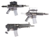 (M) LOT OF THREE: TWO BUSHMASTER AR-15 SEMI-AUTOMATIC PISTOLS AND ONE SIG SAUER SIG 556 SEMI-AUTOMAT