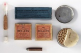 LOT OF 5: INDIAN WARS AMMUNITION.