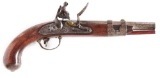 (A) A US MODEL 1816 SINGLE SHOT FLINTLOCK MARTIAL PISTOL, FIRST TYPE, S. NORTH, MIDDLETON CONN.