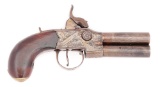 (A) AN ENGLISH TAP ACTION BOXLOCK PERCUSSION PISTOL BY R.H. FOR TRYON PHILADELPHIA.