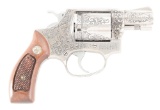 (M) MASTER ENGRAVED SMITH & WESSON MODEL 60 .38 CHIEFS SPECIAL STAINLESS DOUBLE ACTION REVOLVER.