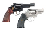 (M) COLLECTORS LOT OF TWO: SMITH & WESSON MODEL 66 AND 19 REVOLVERS.