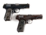 (C) LOT OF TWO: TWO COLT MODEL 1903 SEMI-AUTOMATIC PISTOLS.