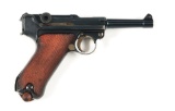 (C) 1923 COMMERCIAL SAFE AND LOADED LUGER SEMI-AUTOMATIC PISTOL.