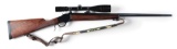 (M) BROWNING MODEL 1885 HIGH WALL LEVER ACTION RIFLE WITH SCOPE (1989).