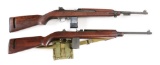 (C) LOT OF 2: WINCHESTER AND INLAND M1 CARBINES.