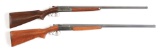 (C) LOT OF TWO: FINE SET OF POST-WAR WINCHESTER MODEL 24 SIDE BY SIDE SHOTGUNS - 20 & 12 BORE.