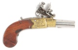 (A) A DIMINUTIVE ENGLISH BOX LOCK FLINTLOCK POCKET PISTOL BY WILLIAM WESTLEY RICHARDS, BIRMINGHAM, 1