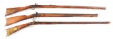 (A) LOT OF THREE: CONTEMPORARY PERCUSSION RIFLES.