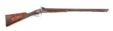 (A) RARE H.G. GENEZ OF NEW YORK 10 GAUGE MUZZLELOADER.